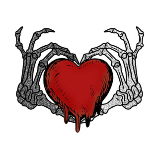 Gothic Valentines Heart Hands