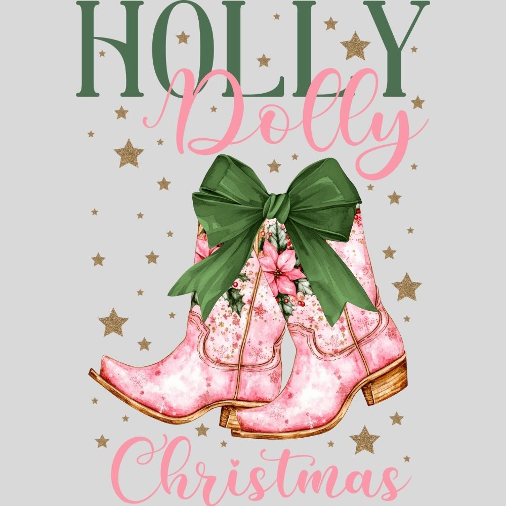 Holly Dolly Christmas Boots