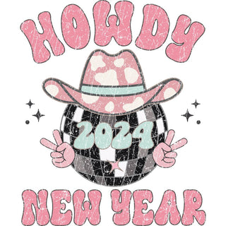 Howdy New Year Hat Distressed