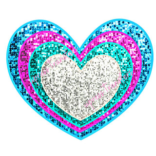 Stacked Heart Sequins