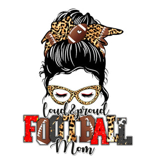 Loud and Proud Football Mom Bun