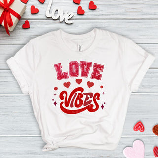 Love Vibes Red Glitter