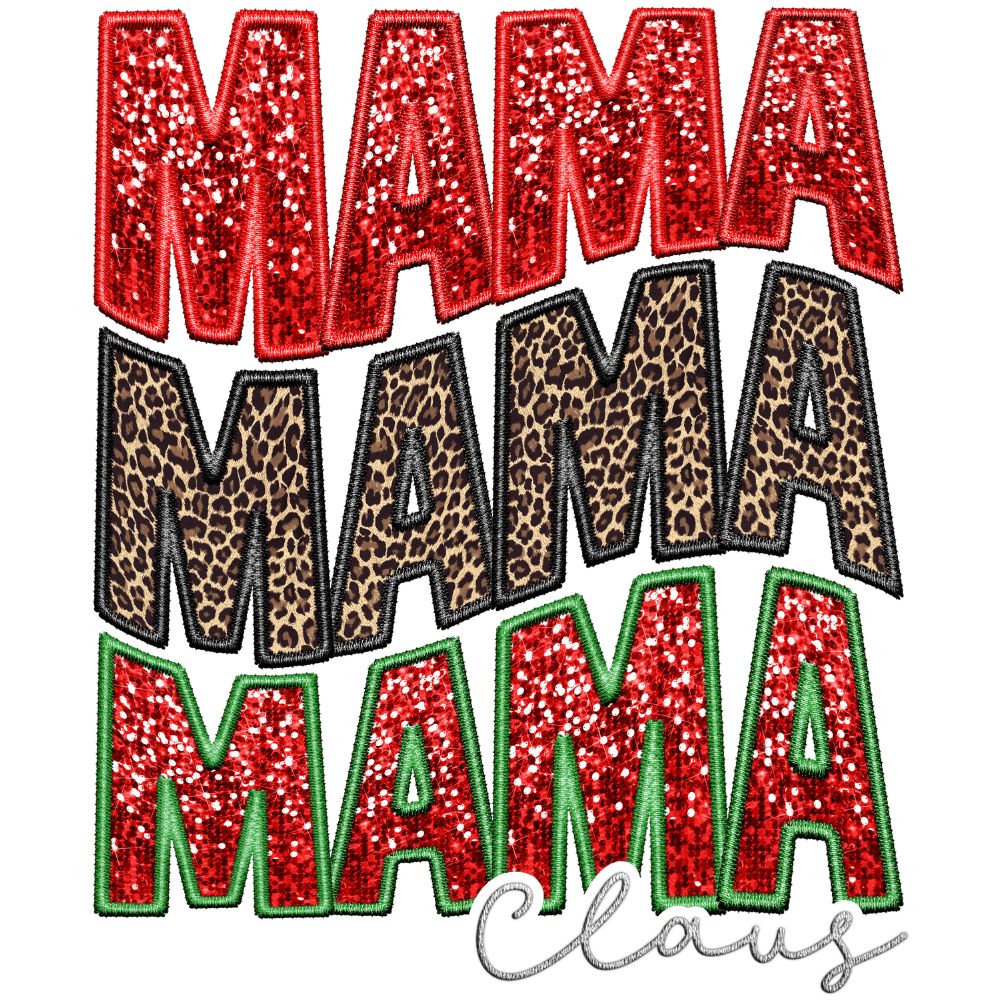 Mama Claus Leopard White