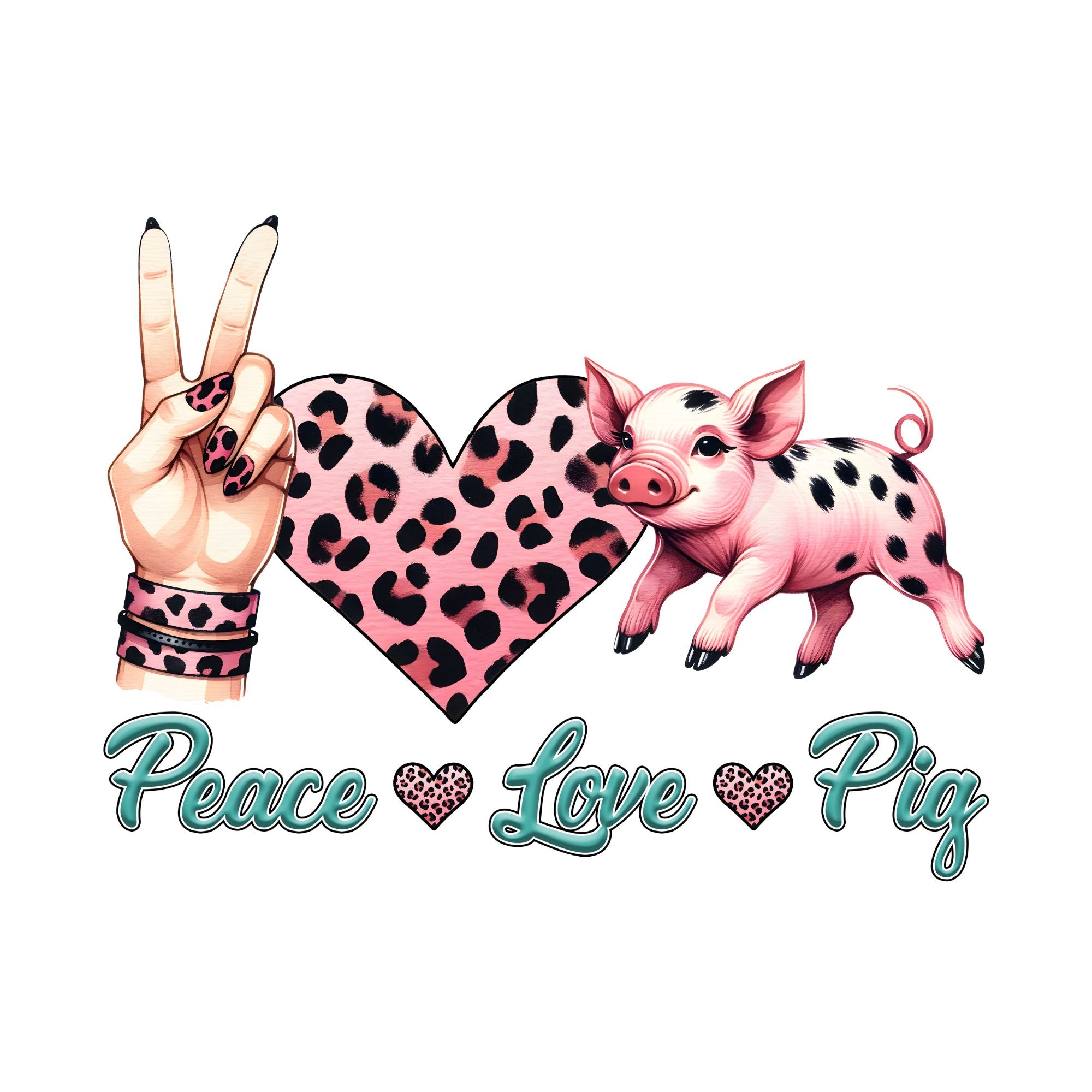 Peace Love Pig