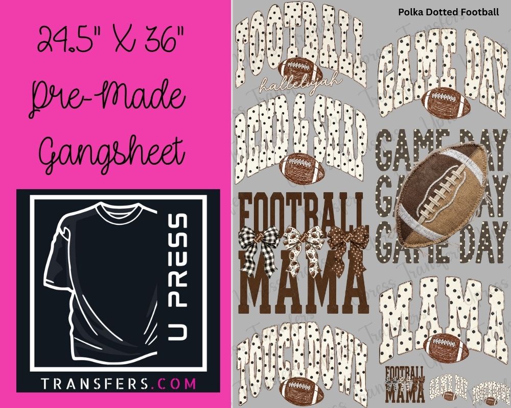 polka dotted football