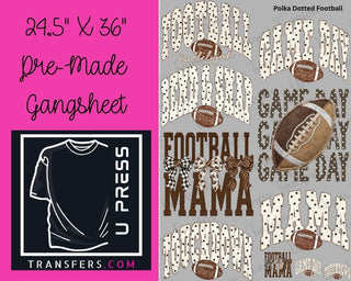 polka dotted football