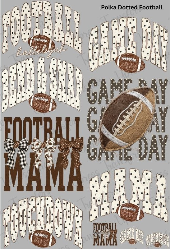 polka dotted football