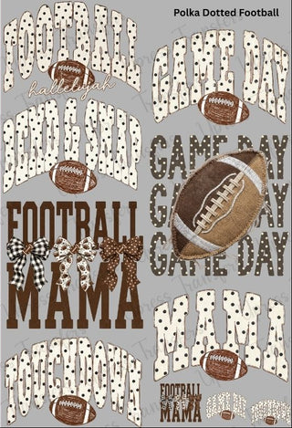 polka dotted football