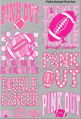 polka dotted pink out