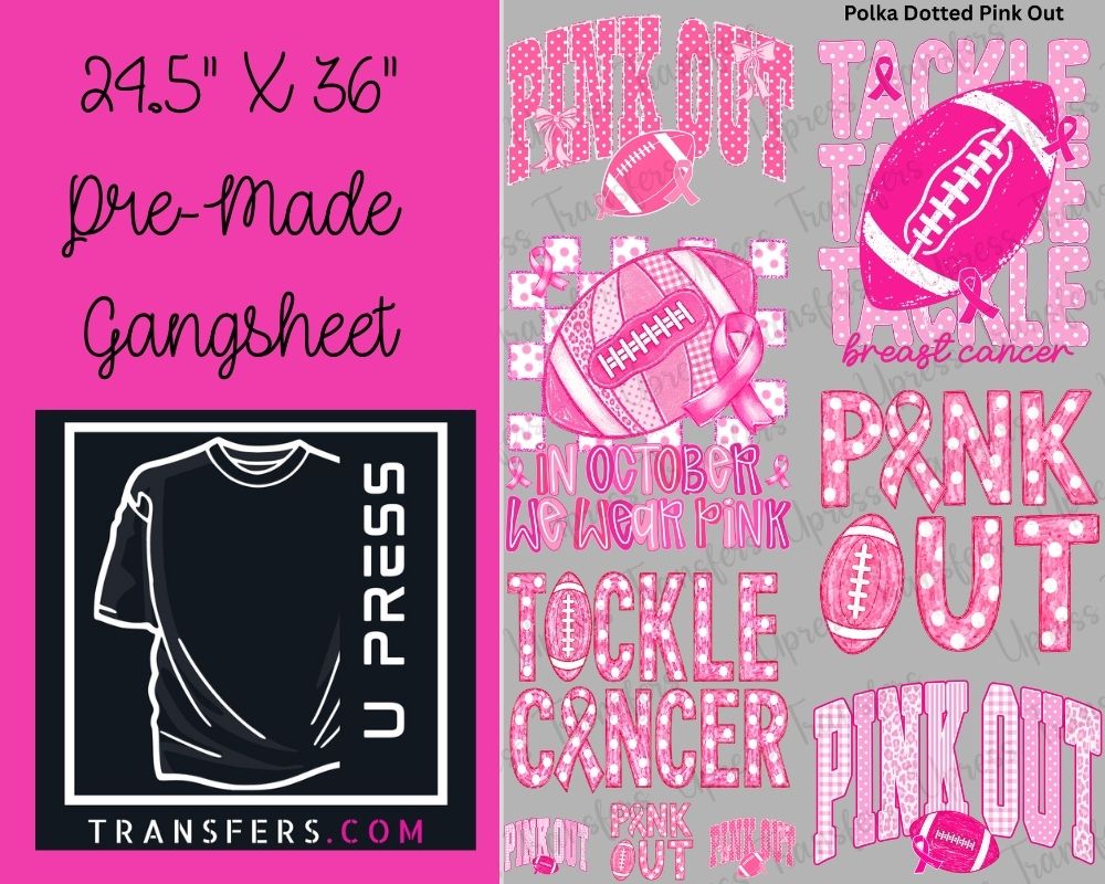 polka dotted pink out