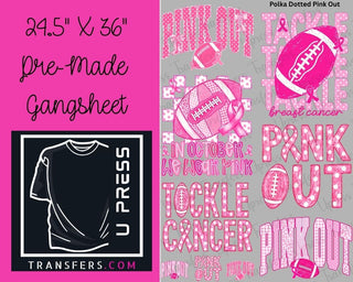 polka dotted pink out