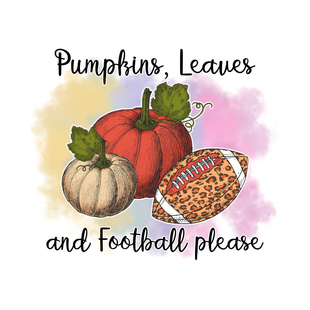 Pumpkins, Leaves and Football