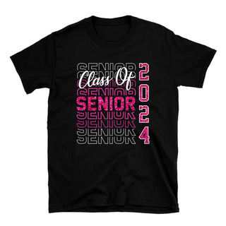 Senior 2024 Hot Pink Stacked