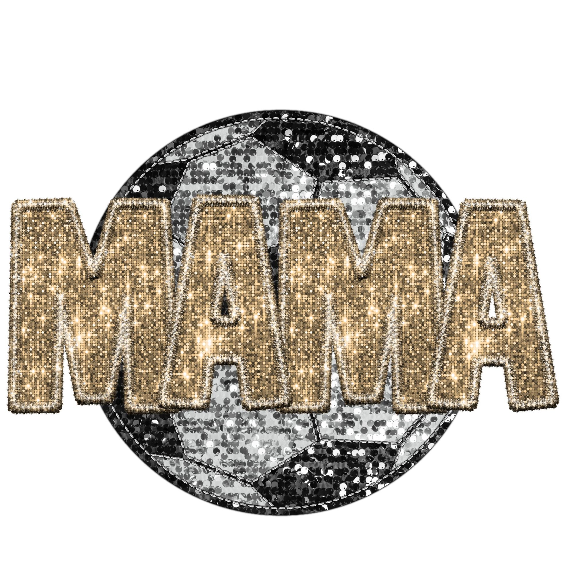 Soccer Mama Gold Glitter