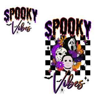 Spooky Vibes Horror Distressed