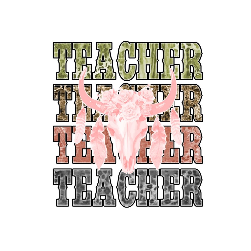 Teacher Bull Skull