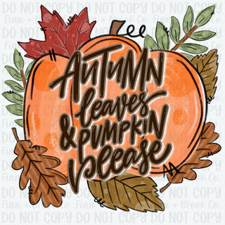 Autumn Leaves Pumpkin