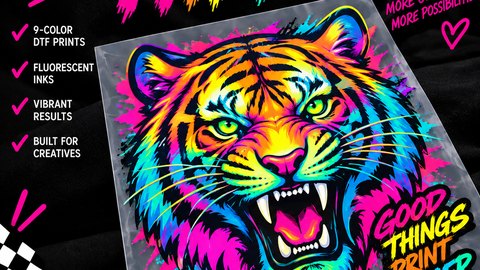 HiFi DTF tiger transfer